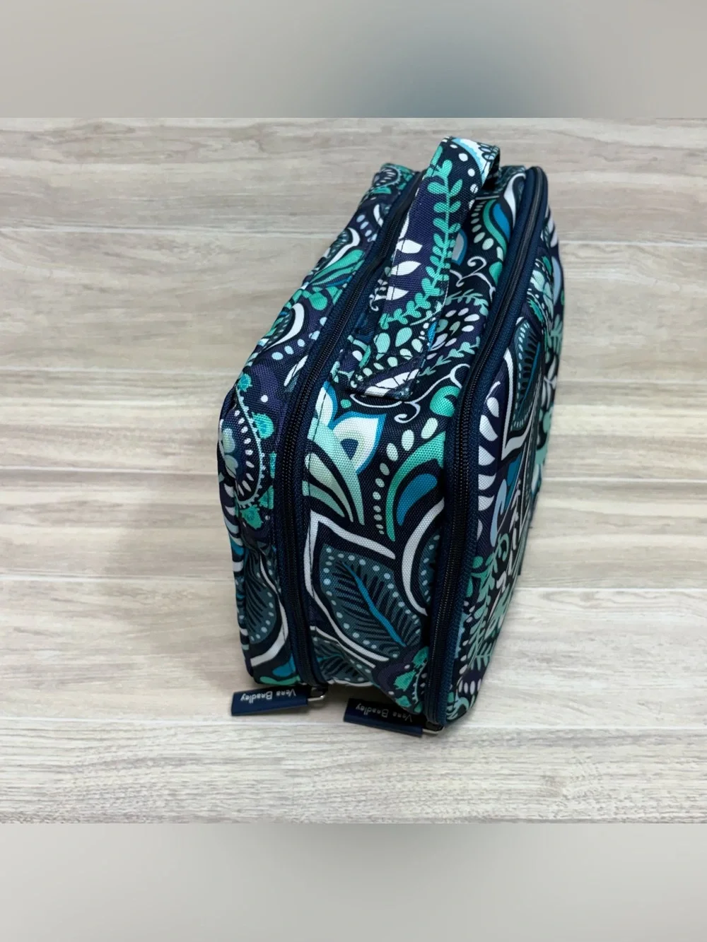 Vera Bradley Double Zip Toiletry Bag Travel Cosmetic Island Medallion